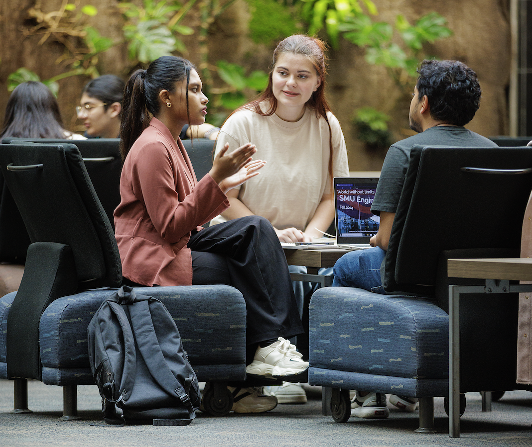 students in Atrium